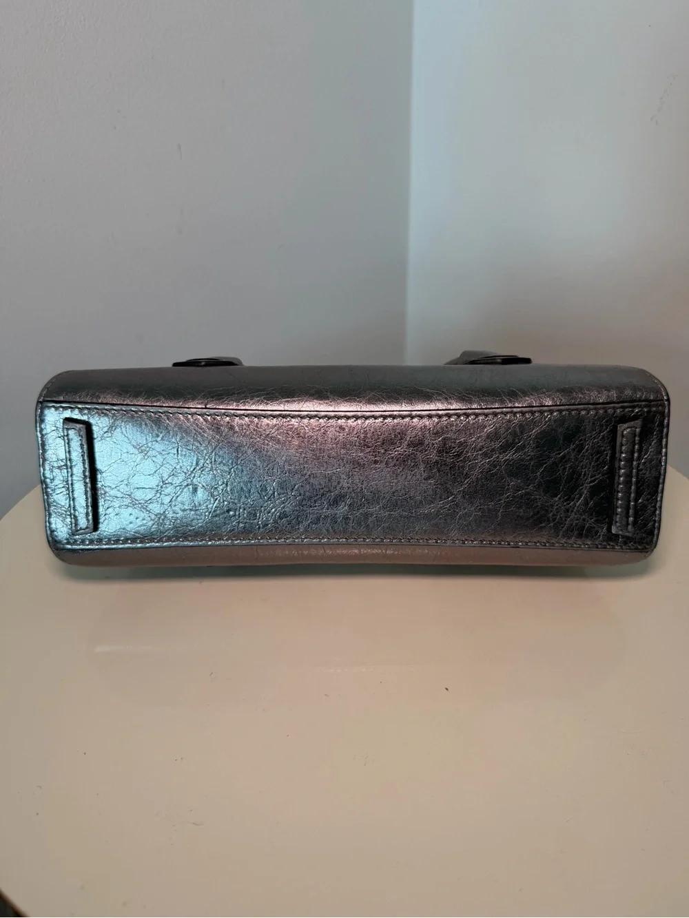 Givenchy Antigona Stretch Metallic Silver Mini